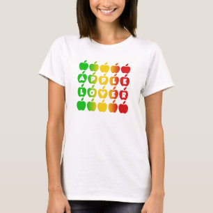 Apfel-Shirt - wählen Sie Art u. Farbe T-Shirt