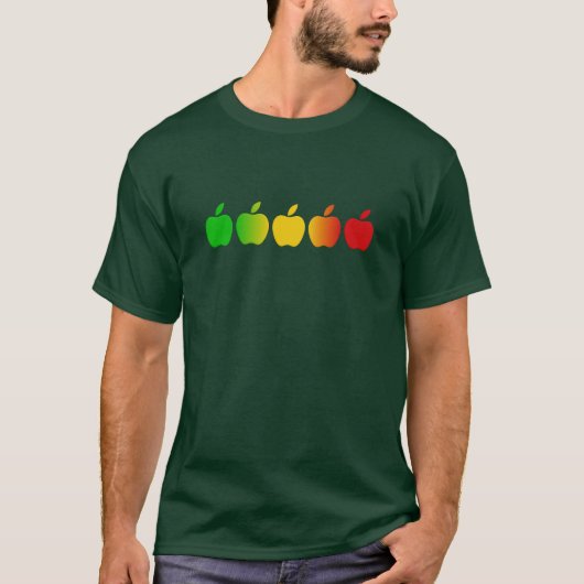 Apfel-Shirt - wählen Sie Art u. Farbe T-Shirt (Vorderseite)