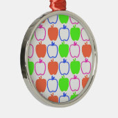 Äpfel Silbernes Ornament (Rechts)