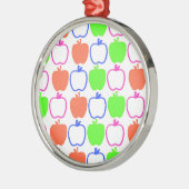 Äpfel Silbernes Ornament (Links)