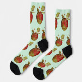 Apfel Socken (Linkes Detail)
