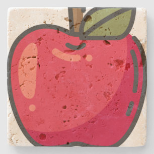 Apfel Steinuntersetzer