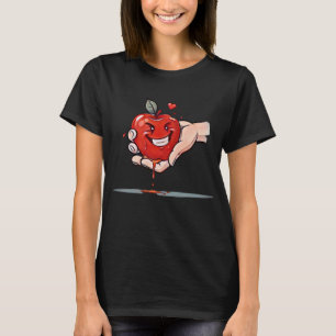 Apfel-T-Shirts im Tattoo-Stil: Den Moment drücken T-Shirt