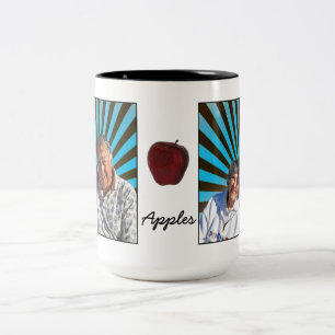 Apfel-Tassen-Tasse im März 2012 Zweifarbige Tasse