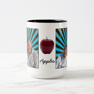 Apfel-Tassen-Tasse Zweifarbige Tasse