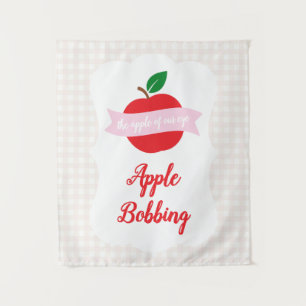 Apfel-Taucher-Mädchen-Geburtstag Wandteppich