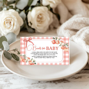 Apfel-Themenbücher für Baby-Beilegerkarte Begleitkarte