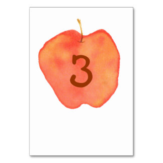 Apfel Tischnummer