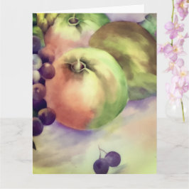 Äpfel Trauben Birnen Inspiriert - Fruchternte Karte