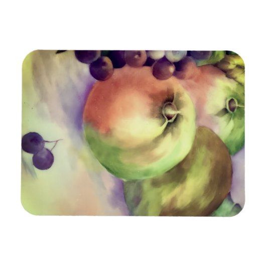 Äpfel Trauben Birnen Inspiriert - Fruchternte Magnet (Horizontal)