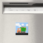 Äpfel Trucks (orange) Magnet (In Situ (Geschirrspüler))