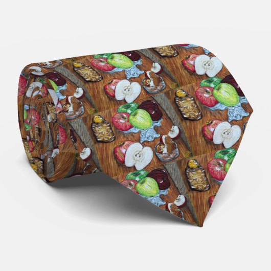 "Äpfel u. Honig " Krawatte (Gerollt)