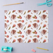 Äpfel und Apfelkuchen Seidenpapier (Basteln)