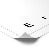 Äpfel und Aster Poster (Ecke)