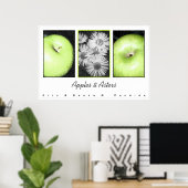 Äpfel und Aster Poster (Heimbüro)