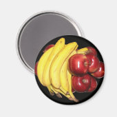 Äpfel und Bananen Magnet (Vorderseite/Rückseite)