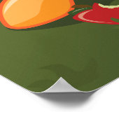 Äpfel und Banjos bei Sunset Poster (Ecke)