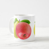 Apfel und Birne Kaffeetasse (Vorderseite Links)