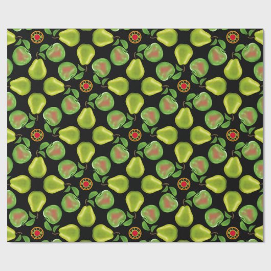 Äpfel und Birnen Geschenkpackung Geschenkpapier (Flach)