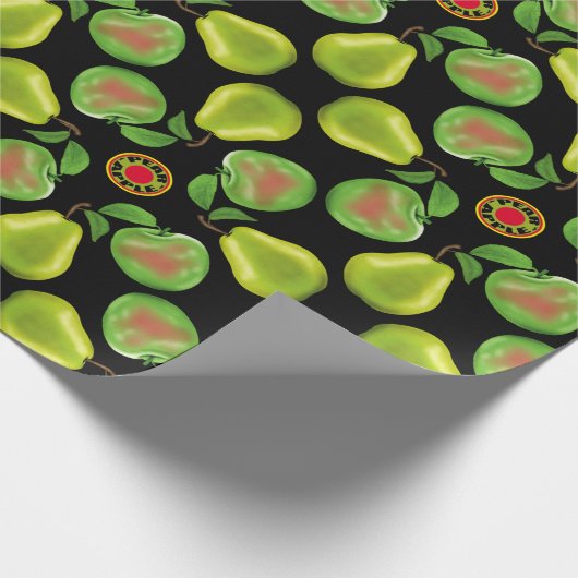 Äpfel und Birnen Geschenkpackung Geschenkpapier (Ecke)