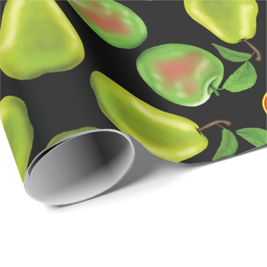 Äpfel und Birnen Geschenkpackung Geschenkpapier (Rolleneckpunkt)