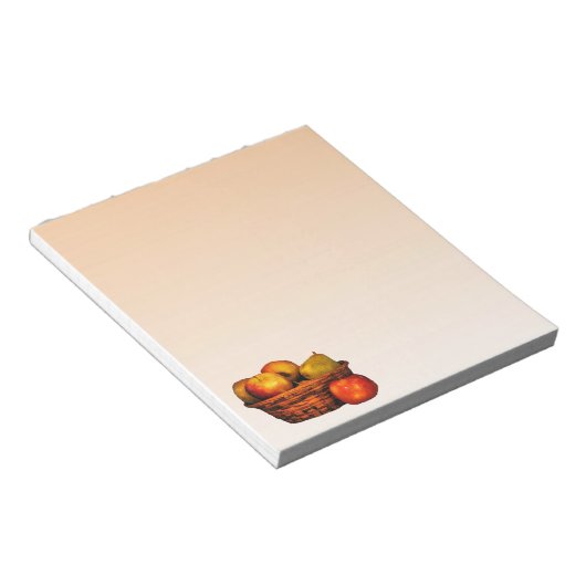 Äpfel und Birnen Notizblock (angewinkelt)