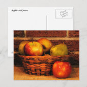 Äpfel und Birnen Postkarte (Vorne/Hinten)