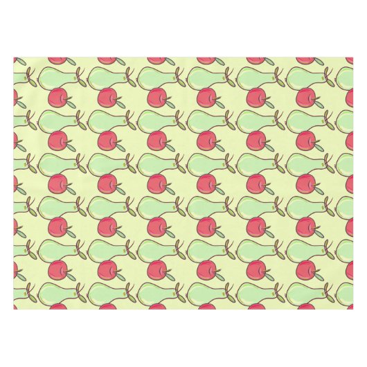 Äpfel und Birnen Tischdecke (Vorderseite (Horizontal))