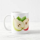 Apfel- und Birnenhalben Kaffeetasse (Links)