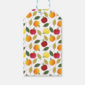 Äpfel und Blätter Geschenkanhänger (Vorderseite)