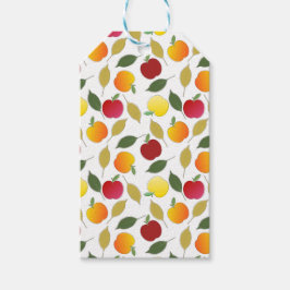 Äpfel und Blätter Geschenkanhänger