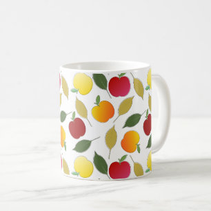 Äpfel und Blätter Kaffeetasse