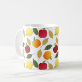 Äpfel und Blätter Kaffeetasse (Vorderseite Links)