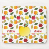 Äpfel und Blätter Mousepad (Vorne)
