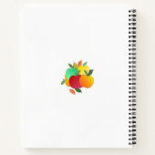 Äpfel und Blätter Notizblock (Rückseite)