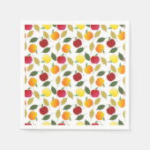 Äpfel und Blätter Serviette (Vorderseite)