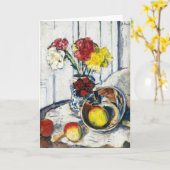 Äpfel und Blume | George Leslie Hunter Karte (Gelbe Blume)