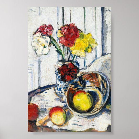Äpfel und Blume | George Leslie Hunter Poster (Vorne)