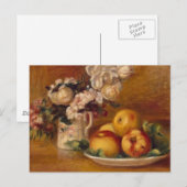 Äpfel und Blume Postkarte (Vorne/Hinten)