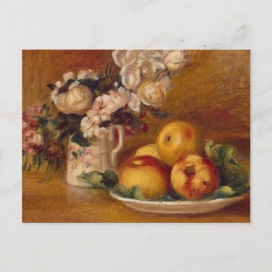 Äpfel und Blume Postkarte (Vorderseite)