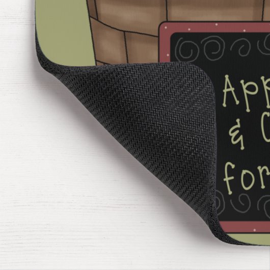 Äpfel und Cider Mousepad (Ecke)