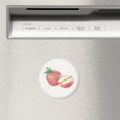 Apfel und eine Hälfte Magnet (In Situ (Geschirrspüler))