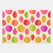 Äpfel und Erdbeeren aus der Mitte des Jahrhunderts Geschenkpapier Set (Vorderseite 3)