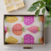 Äpfel und Erdbeeren aus der Mitte des Jahrhunderts Seidenpapier (Geschenk)