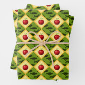 Äpfel und Fische Geschenkpapier Set (Beispiel)