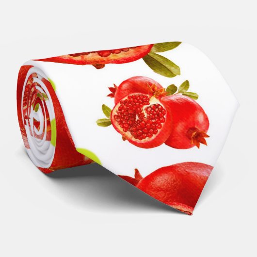 Äpfel und Granatapfel Krawatte (Gerollt)