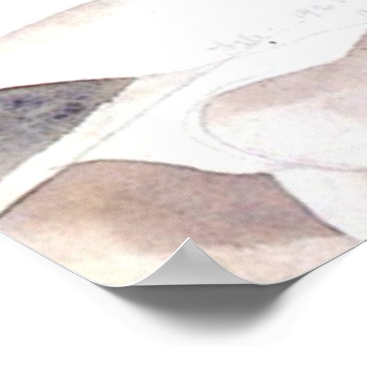 Äpfel und grünes Glas Poster (Ecke)