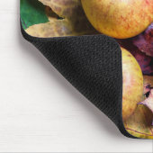 Äpfel und Herbstblätter Mousepad (Ecke)