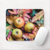 Äpfel und Herbstblätter Mousepad (Mit Mouse)