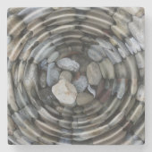 Äpfel und Kies Steinuntersetzer (Vorderseite)